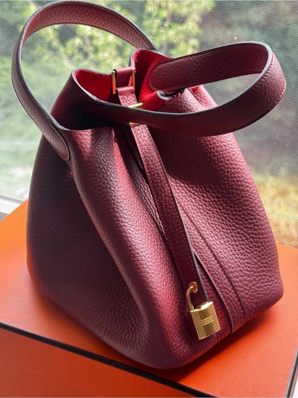 HERMES Picotin 18 Rouge H GHW